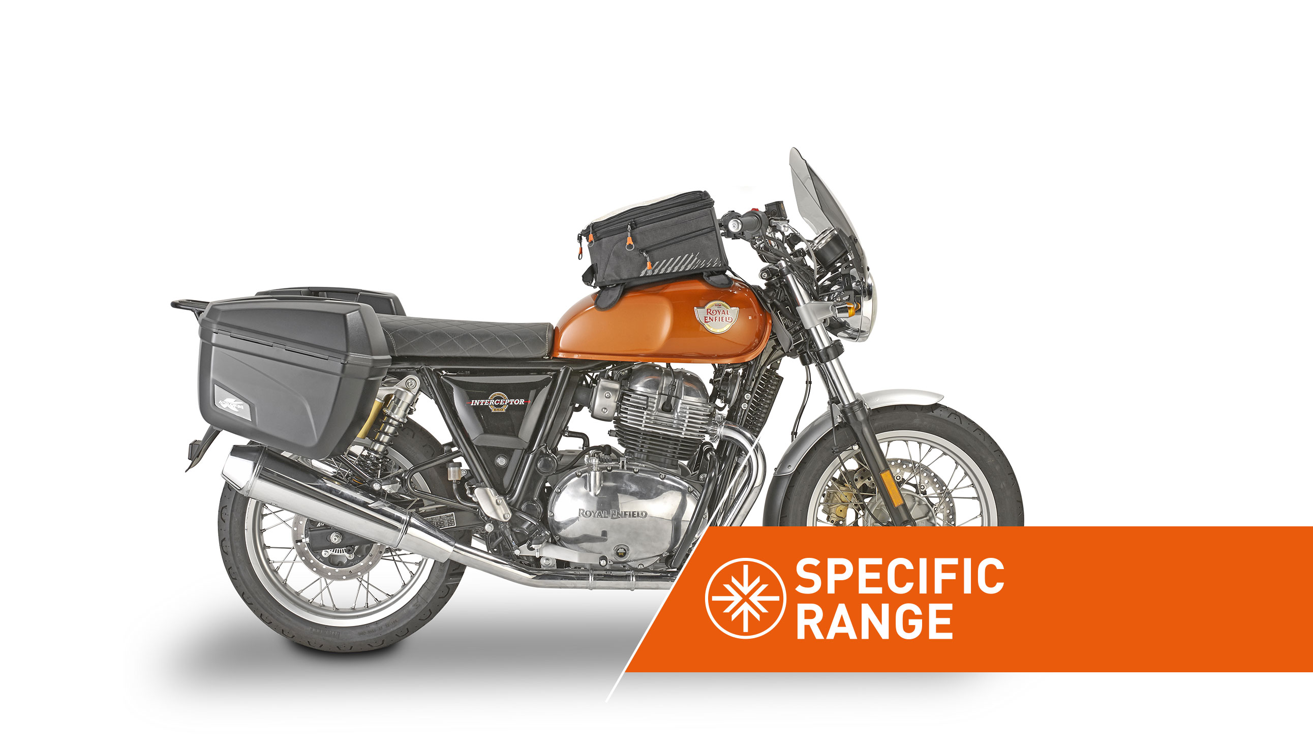 Specific range accessories for ROYAL ENFIELD INTERCEPTOR 650 by KAPPA MOTO